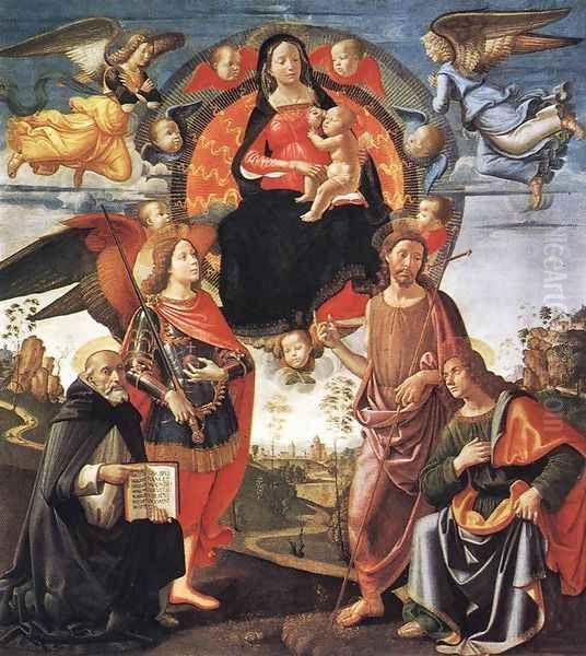 Madonna in Glory with Saints 1490-96 - view 1
