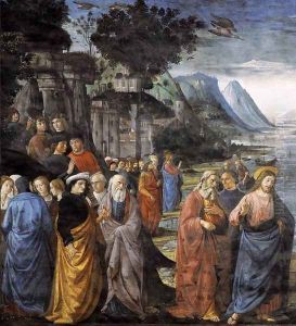 Calling of the Apostles (detail 1) 1481