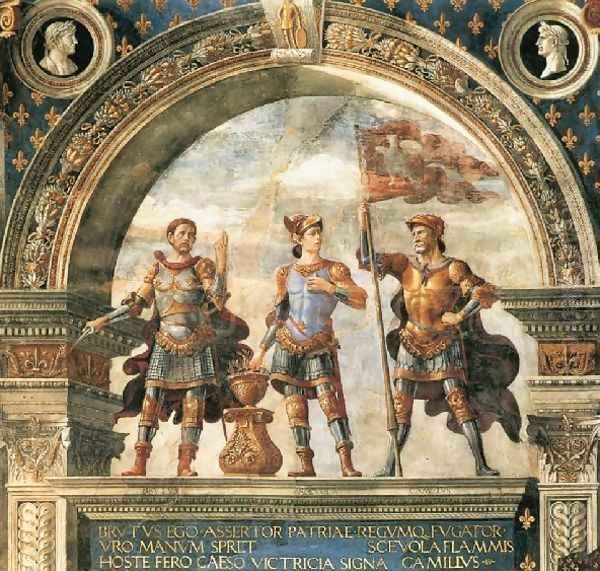 Decoration of the Sala del Gigli 1482-84 - view 1