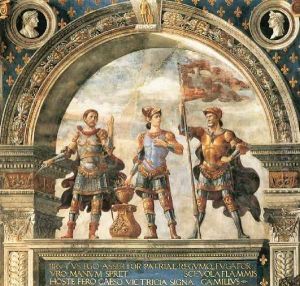 Decoration of the Sala del Gigli 1482-84