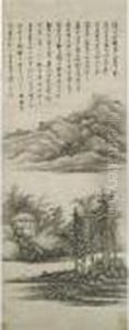 Landscape by Gong Xian