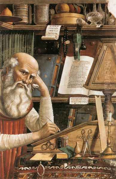 St Jerome in his Study (detail) 1480 - view 1
