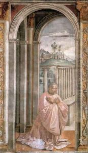 Portrait Of The Donor Giovanni Tornabuoni by Ghirlandaio Domenico