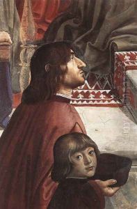 Confirmation of the Rule (detail 4) 1482-85 by Ghirlandaio Domenico