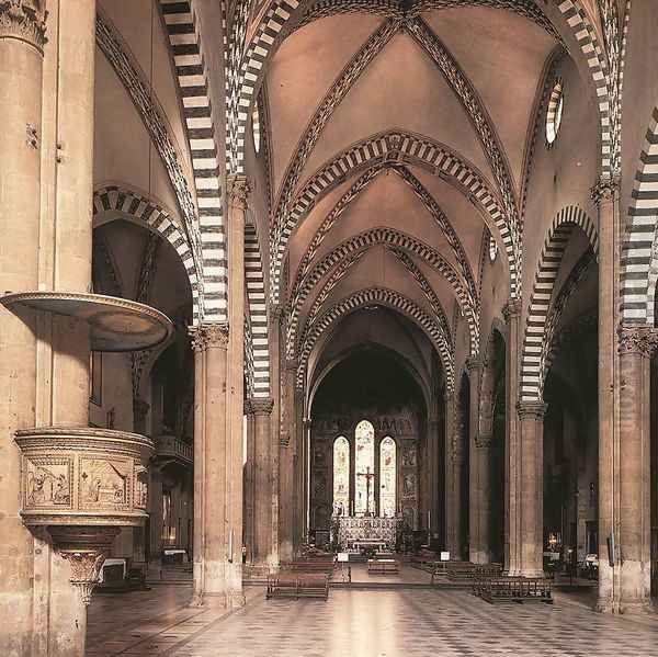 View Along The Nave To The Tornabuoni Chapel - view 1