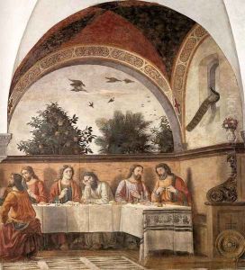 Last Supper (detail 2) 1480 by Ghirlandaio Domenico
