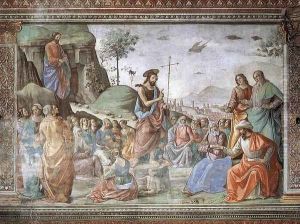 Preaching Of St John The Baptist by Ghirlandaio Domenico
