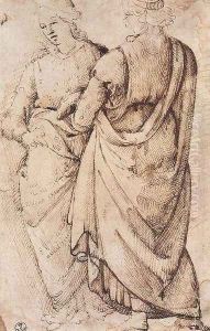 Study Of Two Women 1486