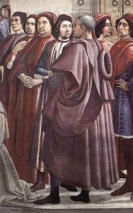 Resurrection of the Boy (detail 4) 1482-85 by Ghirlandaio Domenico