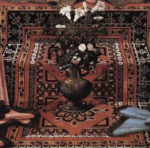 Madonna and Child Enthroned with Saints (detail) c. 1483 by Ghirlandaio Domenico