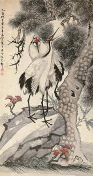 Two Cranes - view 1