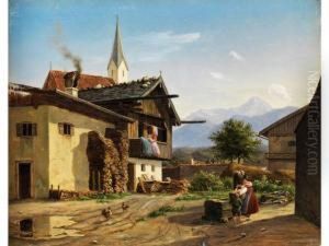 Oberbayerische Dorfansicht