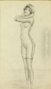 "dama En Ropa Interior" by Luis Muriel Y Lopez