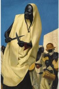 The Kuli-kuta Dance, Niamey by Aleksandr Evgen'evich Iakovlev