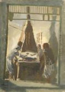 Sausage Makers In Tunis by Aleksandr Evgen'evich Iakovlev