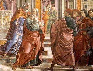 Expulsion of Joachim from the Temple (detail) by Ghirlandaio Domenico