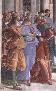 Presentation of the Virgin at the Temple (detail) by Ghirlandaio Domenico