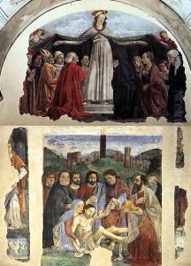 Madonna of Mercy and Lamentation 2 by Ghirlandaio Domenico