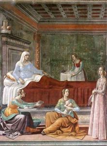 Birth of St John the Baptist (detail)