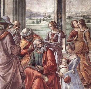 Zacharias Writes Down the Name of his Son (detail)