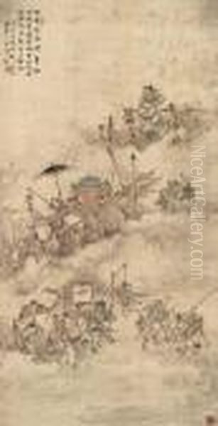 Zhong Kui On An Outing - view 1