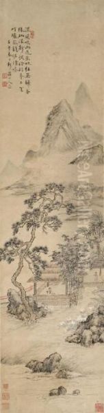 Composing Poems By A Bamboo Grove - view 1