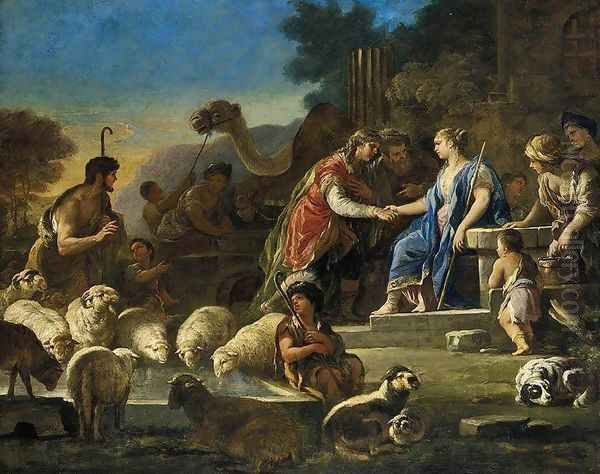 Jacob and Rachel at the Well c. 1690 - view 1