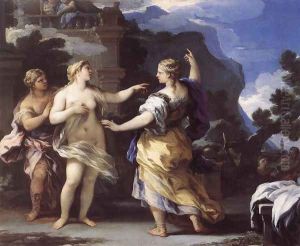 Venus Punishing Psyche with a Task 1692-1702 by Luca Giordano