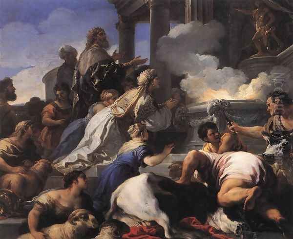 Psyche's Parents Offering Sacrifice to Apollo 1692-1702 - view 1