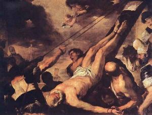 Crucifixion of St. Peter c. 1660 by Luca Giordano
