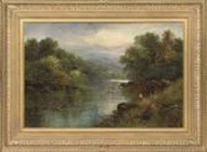 Fishing From The Riverbank by George B. Yarnold