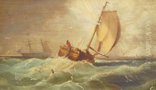 Fishing Vessel On Rough Seas Off The South Coast - view 1