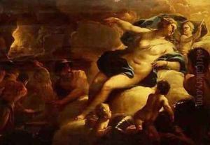 Venus at the Forge of Vulcan by Luca Giordano