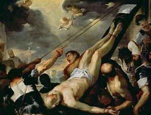 The Crucifixion of St Peter by Luca Giordano