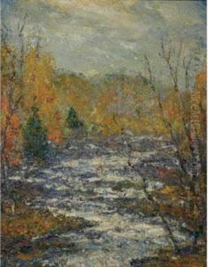 Autumn, Shawnee-on-del[aware], Pa. (buttermilk Falls) by Cullen Yates