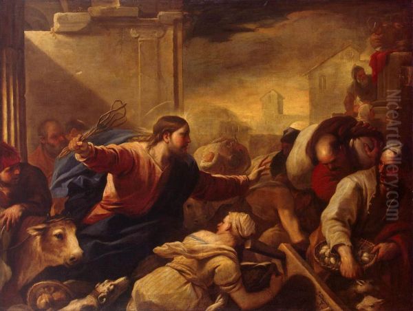 Expulsion of the Moneychangers from the Temple - view 1