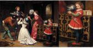 The Arming Of The Young Knight by William Frederick Yeames