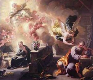 Sketch for an Annunciation by Luca Giordano