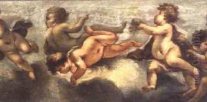 Putti disporting 5