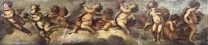 Putti disporting 7