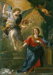 The Annunciation 1672 by Luca Giordano