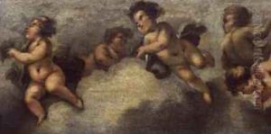 Putti disporting 4 by Luca Giordano