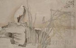 A Duck With Lillies, 
And A Quail Withorchids