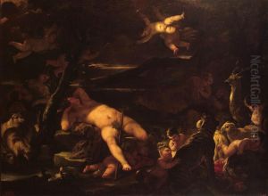 Young Bacchus Sleeping by Luca Giordano