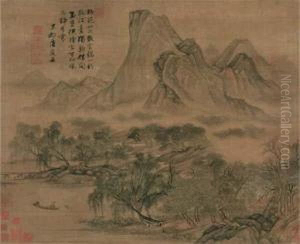 Fishing Under Willow Trees - view 1