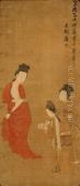 Court Lady With Two Attendants: - view 1