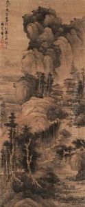 Strolling Alone In The Mountains by Lan Ying