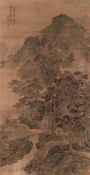 Landscape In The Style Of Liu Songnian - view 1