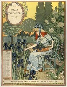 Belle Jardiniere Calendar Mai by Eugene Grasset