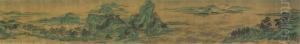 Handscroll, Ink And Colour On Silk by Qiu Ying